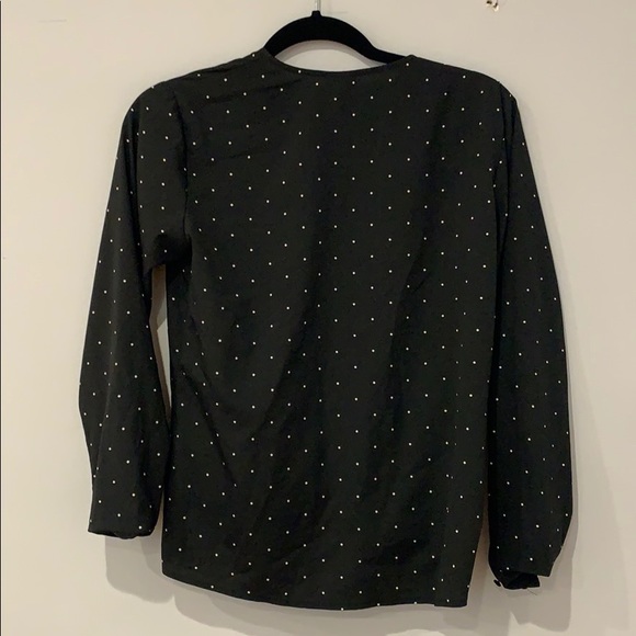 Polka Dot Wrap Blouse - Picture 3 of 3